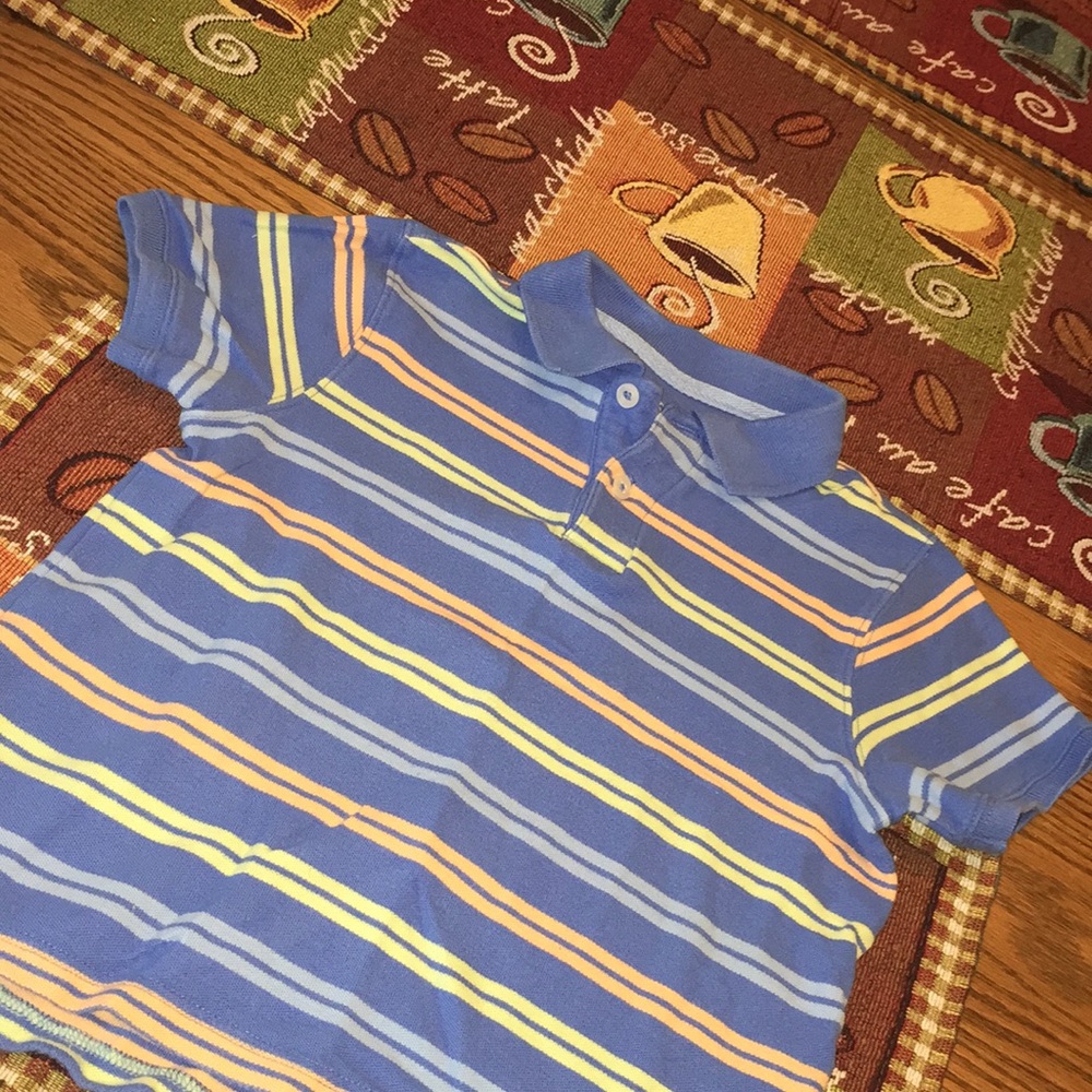 Striped boys polo